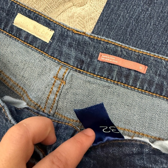 PILCRO High Waisted Wide Leg Dark Wash Jeans Denim Size 32 - Picture 5 of 8